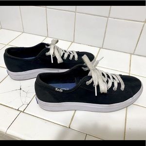 Very good condition platform black keds, sz 6.5